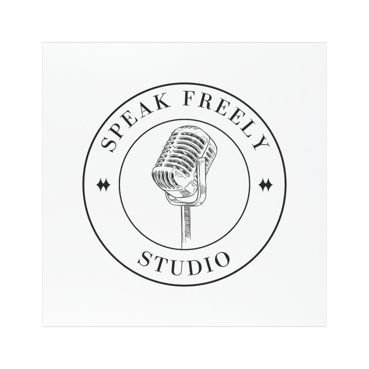 Speak Freely Studio car magnet