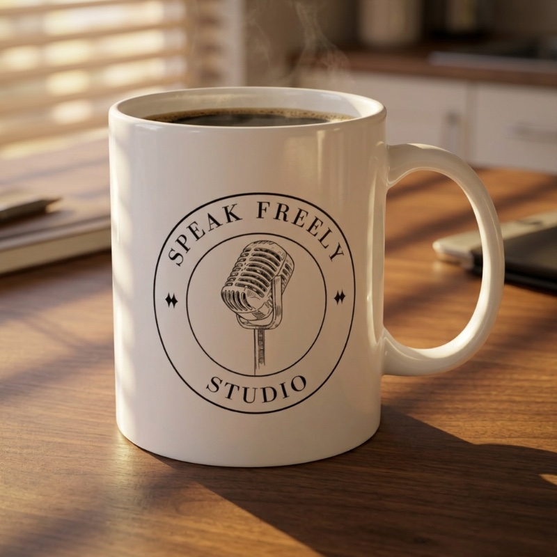 Speak Freely Studio coffee mug